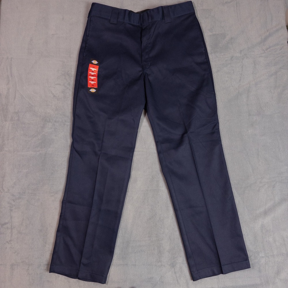 Dickies 874 Flex Work Pants Mens 36x32 Navy Blue NEW Original Fit Straight Leg